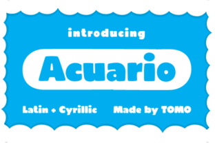 Acuario: A Fun Display Font for Kids-Themed Projects