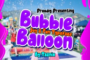 Bubble Balloon Font for Creative Projects