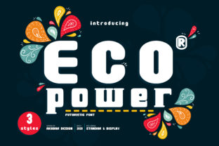 Eco Power Font for Creative Projects
