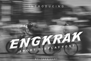 Engkrak: A Sporty Font for Dynamic Design