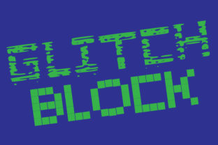 Glitch Blocks Family Font