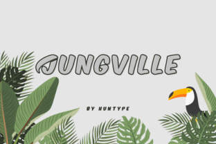 Jungville Outline: A Magical Display Font