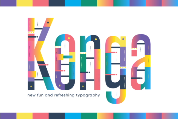 Konga: A Vibrant Display Font for Campaign Headlines