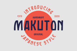 Makuton: A Modern Display Font