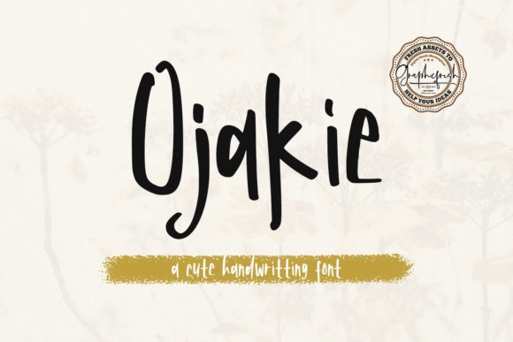 Ojakie: A Friendly Display Font for Warm, Human Branding
