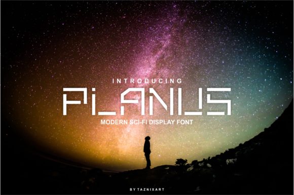 Planus: A Bold Display Font for Web Design