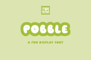 Pobble: A Playful, Rounded Display Font for Brand Identity