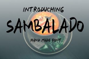 Sambalado: A Stylish Display Font